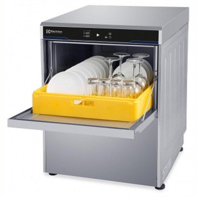 Electrolux Professional Tezgahaltı Bulaşık Makinesi, Çift Cidarlı, Tesisat Basınçlı Boylerli, Drenaj Pompalı, Parlatıcı Ve Deterjan Dispenserli, 400v/3n/50hz - Termal Etiket Uyumlu EUC40GTL