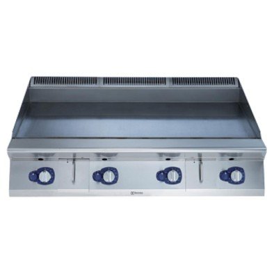 Electrolux Professional Geniş Hp Izgara, Gazlı, Çizilmeye Karşı Dayanıklı Nitrochrome3 Düz Krom Pişirme Yüzeyi, Yatay,termostatik Kontrol, Spatula Dahil - 1200 Mm E9IIKAAOMIA
