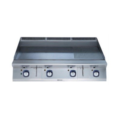 Electrolux Professional Elektrikli Setüstü Izgara Geniş Hp, 2/3 Düz Ve 1/3 Nervürlü Çizilmeye Karşı Dayanıklı Nitrochrome3 Krom Pişirme Yüzeyi, Yatay, Termostatik Kontrol, Spatula Dahil E9IIMDAOMIA