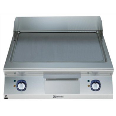 Electrolux Professional Elektrikli Izgara, Fırçalanmış Düz Krom Kaplamalı Çelik Pişirme Yüzeyi, Tam Modül, Yatay, Termostatik Kontrol, Spatula Dahil - 800 Mm E9IINDAOMEA