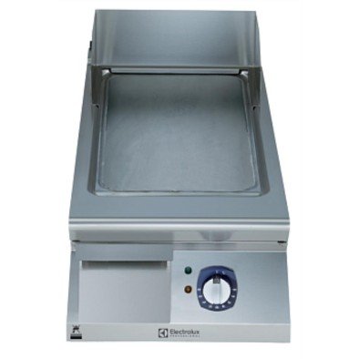 Electrolux Professional Düz Fırçalanmış Krom Kaplamalı Çelik Pişirme Yüzeyi İle Yarım Modül Elektrikli Izgara, Yatay, Termostatik Kontrol, Kazıyıcı Dahil E9IINDAOMCA