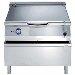 Electrolux Professional 100 Lt Elektrikli Otomatik Devrilir Tava, Duomat Pişirme Yüzeyi, Musluklu, Termostatik Kontrol - 1000 Mm E9BREJDPFM