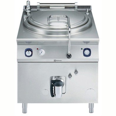 Electrolux Professional 100 Lt Gazlı Silindirik Kaynatma Kazanı, Aısı316, İndirek Isıtmalı, Basınç Sviçli - 800 Mm E9BSGHIPF0