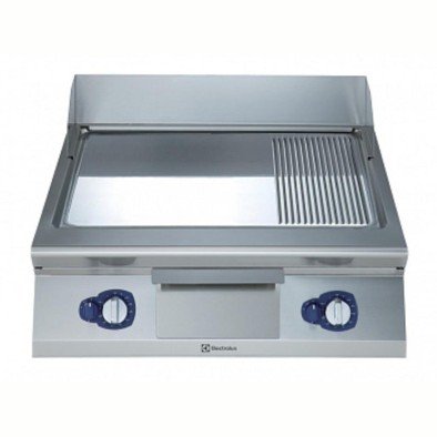 Electrolux Professional Gazlı Set Üstü Izgara (20kw), ? Düz + ? Nervürlü Krom Pleytli, Eğimli Tablalı, Termostatik Kontrol, Demonte Sırtlık Ve Spatula - 800 Mm E9FTGHCP00 Electrolux Professional Gazlı Set Üstü Izgara (20kw), ? Düz + ? Nervürlü Krom Pleytli, Eğimli Tablalı, Termostatik Kontrol, Demonte Sırtlık Ve Spatula - 800 Mm E9FTGHCP00