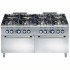 Electrolux Professional 8 Açık Ateşli Gazlı Kuzine, Brulörler: 2x10 Kw, 6x6 Kw, 2 Gazlı Fırınlı (herbiri 8,5 Kw) - 1600 Mm E9GCGP8CG0