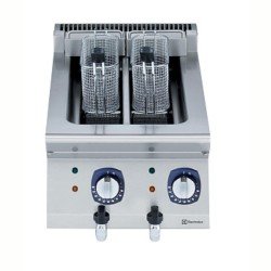Electrolux Professional Endüstriyel 2x5 Lt Elektrikli Set Üstü Fritöz, 2 Hazneli, Isıtıcılar Hazne İçinde, 2 Sepetli, Derinlik 730 Mm - 400 Mm E7FRED2A00