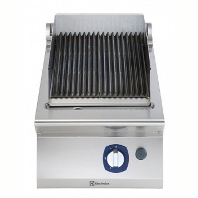 Electrolux Professional Endüstriyel Gazlı Set Üstü Lavataşlı Barbekü, Paslanmaz Brulörlü, Çift Taraflı Döküm Izgaralı, Derinlik 730 Mm - 400 Mm E7GRGDLC00