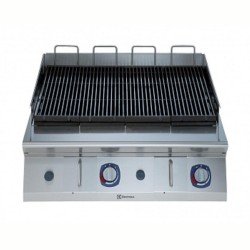 Electrolux Professional Endüstriyel Powergrill-gazlı Set Üstü Hp Barbekü, Pişirme Yüzeyinde Max.350°c Sıcaklık, Çift Taraflı Döküm Izgaralı, Radyan Isıtma, Paslanmaz Brulörlü - 800 Mm E7GRGHGC0P