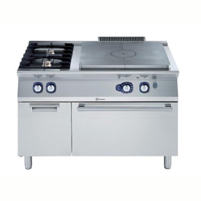 Electrolux Professional Endüstriyel Gazlı Kapalı Ateş Ocak (tam Modul), Merkezde 7 Kw''lık Tek Brulör + 2 Açık Ateş Ocak, Her Brulör 5,5 Kw + Gazlı Fırın E7STGL3010 Electrolux Professional Endüstriyel Gazlı Kapalı Ateş Ocak (tam Modul), Merkezde 7 Kw''lık Tek Brulör + 2 Açık Ateş Ocak, Her Brulör 5,5 Kw + Gazlı Fırın E7STGL3010