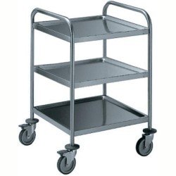 Electrolux Professional 3 Katlı Servis Arabası, İtme Kollu 600 Mm STR603WH