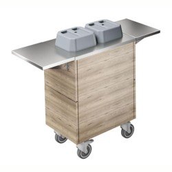 Electrolux Professional Mobil Tabak Dispenseri, 2 Silindirli, Nötr, İki Adet Paslanmaz Çelik Tepsi F33NAW Electrolux Professional Mobil Tabak Dispenseri, 2 Silindirli, Nötr, İki Adet Paslanmaz Çelik Tepsi F33NAW