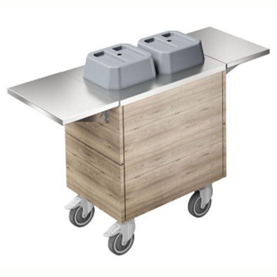 Electrolux Professional Mobil Tabak Dispenseri, 2 Silindirli, Nötr, İki Adet Paslanmaz Çelik Tepsi F33NKW