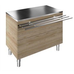 Electrolux Professional Paslanmaz Çelik Tepsi Kaydırma, Y=900 Mm F00N3AF00W