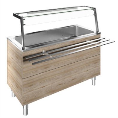 Electrolux Professional Adet Müşteri Tarafında Boru Tip Paslanmaz Çelik Tepsi Kaydırma, Y=900 Mm F10C4AF01W