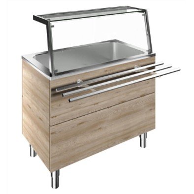 Electrolux Professional Tarafında Boru Tip Paslanmaz Çelik Tepsi Kaydırma, Y= 900 Mm F01H3AF01W