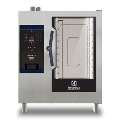 Electrolux Professional Skyline Pro Kombi Fırın, Boylersiz, Dijital Kontrollü, 8 400x600mm, Elektrikli, Programlanabilir, Otomatik Temizlik, Unlu Mamüller/pastacılık, Tepsi Araları 80mm ECOE101C2AB