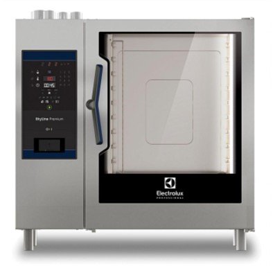 Electrolux Professional Skyline Premium Kombi Fırın, Boylerli, Dijital Kontrollü, 10x2/1gn, Gazlı, Programlanabilir, Otomatik Temizlik, Boyler Aısı 316 ECOG102B2G1