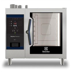 Electrolux Professional Skyline Premium Kombi Fırın, Boylerli, Dijital Kontrollü, 6x1/1gn, Gazlı, Programlanabilir, Otomatik Temizlik, Boyler Aısı 316 ECOG61B2G1