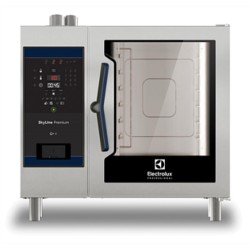 Electrolux Professional Skyline Premium Kombi Fırın, Boylerli, Dijital Kontrollü, 6x1/1gn, Elektrikli, Programlanabilir, Otomatik Temizlik, Boyler Aısı 316 ECOE61B2A1