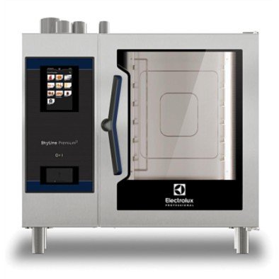 Electrolux Professional Skyline Premiums Kombi Fırın, Boylerli, Dokunmatik Ekran Kontrollü, 6x1/1gn, Gazlı, 3 Pişirme Modu (otomatik, Program, Manuel), Otomatik Temizlik, Boyler Aısı 316 ECOG61T2G1