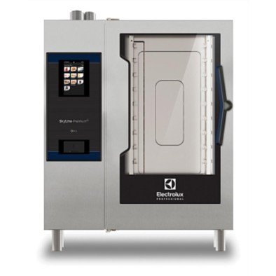 Electrolux Professional Skyline Premiums Kombi Fırın 10x1/1gn, Elektrikli, 3 Pişirme Modu (otomatik, Program, Manuel), Otomatik Temizlik, Soldan Menteşeli Kapı ECOE101T2AL