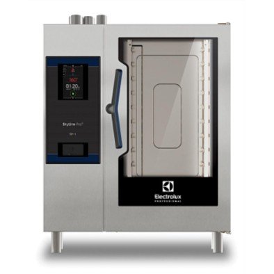 Electrolux Professional Skyline Pros Kombi Fırın, Boylersiz, Dokunmatik Ekran Kontrollü, 10x1/1gn, Gazlı, 2 Pişirme Modu (program, Manüel), Otomatik Temizlik ECOG101K2G0