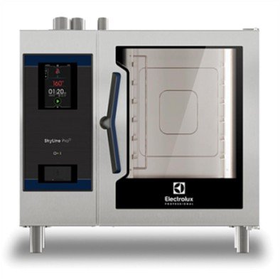 Electrolux Professional Skyline Pros Kombi Fırın, Boylersiz, Dokunmatik Ekran Kontrollü, 10x1/1gn, Elektrikli, 2 Pişirme Modu (program, Manuel), Otomatik Temizlik, Soldan Menteşeli Kapı ECOE101K2AL