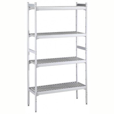 Electrolux Professional Soğuk Oda (163x123) ) İçin Etejer Seti, Soğuk Odanın Tüm Duvarlarını Kaplar, 4 Raflı, D=373mm, H=1550mm CRS1612