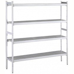Electrolux Professional Düz Etejer Seti, Aluminyum Ayaklı, 4 Raflı, Her Raf Demonte Polietilen Tabletlerden Oluşur, Tabletler Bulaşık Makinesinde Yıkanabilir - 475x2760 Mm, H=1700 Mm BLS2760 Electrolux Professional Düz Etejer Seti, Aluminyum Ayaklı, 4 Raflı, Her Raf Demonte Polietilen Tabletlerden Oluşur, Tabletler Bulaşık Makinesinde Yıkanabilir - 475x2760 Mm, H=1700 Mm BLS2760