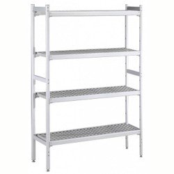 Electrolux Professional Düz Etejer Seti, Aluminyum Ayaklı, 4 Raflı, Her Raf Demonte Polietilen Tabletlerden Oluşur, Tabletler Bulaşık Makinesinde Yıkanabilir - 475x1960 Mm, H=1700 Mm BLS1960 Electrolux Professional Düz Etejer Seti, Aluminyum Ayaklı, 4 Raflı, Her Raf Demonte Polietilen Tabletlerden Oluşur, Tabletler Bulaşık Makinesinde Yıkanabilir - 475x1960 Mm, H=1700 Mm BLS1960