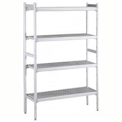 Electrolux Professional Düz Etejer Seti, Aluminyum Ayaklı, 4 Raflı, Her Raf Demonte Polietilen Tabletlerden Oluşur, Tabletler Bulaşık Makinesinde Yıkanabilir - 475x1872 Mm, H=1700 Mm BLS1872 Electrolux Professional Düz Etejer Seti, Aluminyum Ayaklı, 4 Raflı, Her Raf Demonte Polietilen Tabletlerden Oluşur, Tabletler Bulaşık Makinesinde Yıkanabilir - 475x1872 Mm, H=1700 Mm BLS1872
