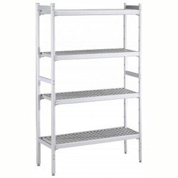 Electrolux Professional Düz Etejer Seti, Aluminyum Ayaklı, 4 Raflı, Her Raf Demonte Polietilen Tabletlerden Oluşur, Tabletler Bulaşık Makinesinde Yıkanabilir - 475x1784 Mm, H=1700 Mm BLS1784 Electrolux Professional Düz Etejer Seti, Aluminyum Ayaklı, 4 Raflı, Her Raf Demonte Polietilen Tabletlerden Oluşur, Tabletler Bulaşık Makinesinde Yıkanabilir - 475x1784 Mm, H=1700 Mm BLS1784