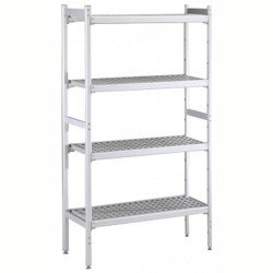 Electrolux Professional Düz Etejer Seti, Aluminyum Ayaklı, 4 Raflı, Her Raf Demonte Polietilen Tabletlerden Oluşur, Tabletler Bulaşık Makinesinde Yıkanabilir - 475x1606 Mm, H=1700 Mm BLS1606 Electrolux Professional Düz Etejer Seti, Aluminyum Ayaklı, 4 Raflı, Her Raf Demonte Polietilen Tabletlerden Oluşur, Tabletler Bulaşık Makinesinde Yıkanabilir - 475x1606 Mm, H=1700 Mm BLS1606