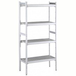 Electrolux Professional Düz Etejer Seti, Aluminyum Ayaklı, 4 Raflı, Her Raf Demonte Polietilen Tabletlerden Oluşur, Tabletler Bulaşık Makinesinde Yıkanabilir - 475x1394 Mm, H=1700 Mm BLS1394 Electrolux Professional Düz Etejer Seti, Aluminyum Ayaklı, 4 Raflı, Her Raf Demonte Polietilen Tabletlerden Oluşur, Tabletler Bulaşık Makinesinde Yıkanabilir - 475x1394 Mm, H=1700 Mm BLS1394