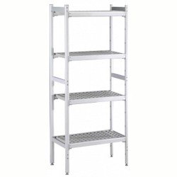 Electrolux Professional Düz Etejer Seti, Aluminyum Ayaklı, 4 Raflı, Her Raf Demonte Polietilen Tabletlerden Oluşur, Tabletler Bulaşık Makinesinde Yıkanabilir - 475x1216 Mm, H=1700 Mm BLS1216 Electrolux Professional Düz Etejer Seti, Aluminyum Ayaklı, 4 Raflı, Her Raf Demonte Polietilen Tabletlerden Oluşur, Tabletler Bulaşık Makinesinde Yıkanabilir - 475x1216 Mm, H=1700 Mm BLS1216