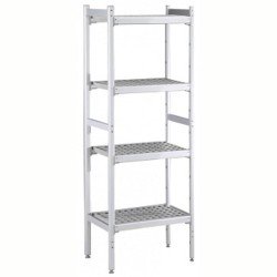 Electrolux Professional Düz Etejer Seti, Aluminyum Ayaklı, 4 Raflı, Her Raf Demonte Polietilen Tabletlerden Oluşur, Tabletler Bulaşık Makinesinde Yıkanabilir - 475x1037 Mm, H=1700 Mm BLS1038 Electrolux Professional Düz Etejer Seti, Aluminyum Ayaklı, 4 Raflı, Her Raf Demonte Polietilen Tabletlerden Oluşur, Tabletler Bulaşık Makinesinde Yıkanabilir - 475x1037 Mm, H=1700 Mm BLS1038