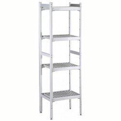 Electrolux Professional Düz Etejer Seti, Aluminyum Ayaklı, 4 Raflı, Her Raf Demonte Polietilen Tabletlerden Oluşur, Tabletler Bulaşık Makinesinde Yıkanabilir - 475x862 Mm, H=1700 Mm BLS862 Electrolux Professional Düz Etejer Seti, Aluminyum Ayaklı, 4 Raflı, Her Raf Demonte Polietilen Tabletlerden Oluşur, Tabletler Bulaşık Makinesinde Yıkanabilir - 475x862 Mm, H=1700 Mm BLS862