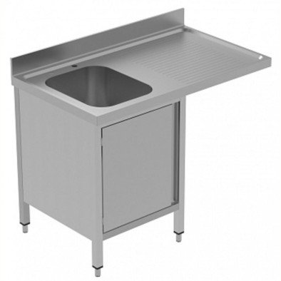 Electrolux Professional Tezgahaltı Bulaşık Makinesi İçin Dolaplı Tezgah, Tek Evyeli (400x500x250 Mm), Damlalığı Sağda, 1200 Mm, Plus GLR1DSXPP Electrolux Professional Tezgahaltı Bulaşık Makinesi İçin Dolaplı Tezgah, Tek Evyeli (400x500x250 Mm), Damlalığı Sağda, 1200 Mm, Plus GLR1DSXPP