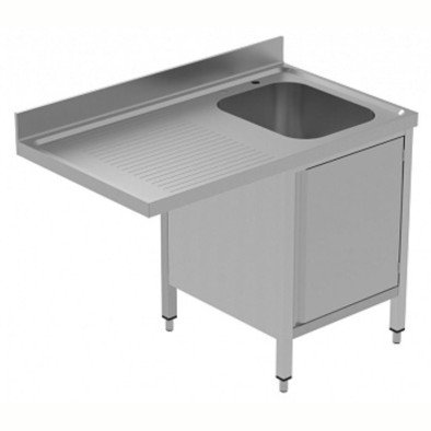 Electrolux Professional Tezgahaltı Bulaşık Makinesi İçin Dolaplı Tezgah, Tek Evyeli (400x500x250 Mm), Damlalığı Solda, 1200 Mm, Plus GLR1SSPP Electrolux Professional Tezgahaltı Bulaşık Makinesi İçin Dolaplı Tezgah, Tek Evyeli (400x500x250 Mm), Damlalığı Solda, 1200 Mm, Plus GLR1SSPP