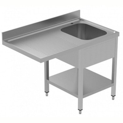 Electrolux Professional Tezgahaltı Bulaşık Makinesi Tezgahı, 1 Evye (500x500 Mm) & Sol Tarafta Süzdürme, Taban Raflı - 1200 Mm, Plus GLR1SSPELS Electrolux Professional Tezgahaltı Bulaşık Makinesi Tezgahı, 1 Evye (500x500 Mm) & Sol Tarafta Süzdürme, Taban Raflı - 1200 Mm, Plus GLR1SSPELS