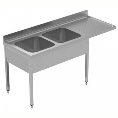 Electrolux Professional Tezgahaltı Bulaşık Makinesi Tezgahı, 2 Evye (500x500 Mm) & Sağ Tarafta Süzdürme - 1800 Mm, Plus GLR2DSXPE Electrolux Professional Tezgahaltı Bulaşık Makinesi Tezgahı, 2 Evye (500x500 Mm) & Sağ Tarafta Süzdürme - 1800 Mm, Plus GLR2DSXPE