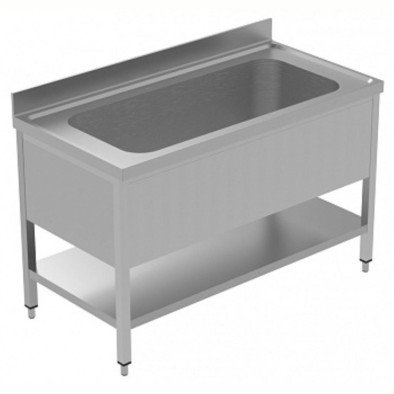 Electrolux Professional Yıkama-süzme Tezgahı, 1 Evye (1280x540x350 Mm), Taban Raflı - 1400 Mm, Plus LSGVLP1401 Electrolux Professional Yıkama-süzme Tezgahı, 1 Evye (1280x540x350 Mm), Taban Raflı - 1400 Mm, Plus LSGVLP1401