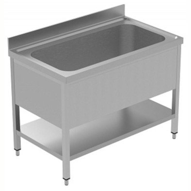 Electrolux Professional Yıkama-süzme Tezgahı, 1 Evye (1080x540x350 Mm), Taban Raflı - 1200 Mm, Plus LSGVLP1201 Electrolux Professional Yıkama-süzme Tezgahı, 1 Evye (1080x540x350 Mm), Taban Raflı - 1200 Mm, Plus LSGVLP1201