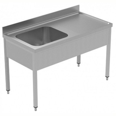 Electrolux Professional Tek Evyeli Tezgah, Evyesi 600x500 Mm, Damlalığı Sağda, Taban Raflı - 1400 Mm, Plus LSGLG1416D Electrolux Professional Tek Evyeli Tezgah, Evyesi 600x500 Mm, Damlalığı Sağda, Taban Raflı - 1400 Mm, Plus LSGLG1416D