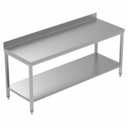 Electrolux Professional Sırtlı Çalışma Tezgahı, Taban Raflı - 2000 Mm, Plus LSGTG2010E Electrolux Professional Sırtlı Çalışma Tezgahı, Taban Raflı - 2000 Mm, Plus LSGTG2010E