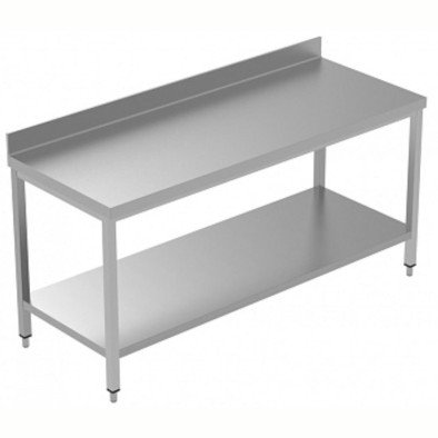 Electrolux Professional Sırtlı Çalışma Tezgahı, Taban Raflı - 1800 Mm, Plus LSGTG1810E