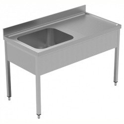 Electrolux Professional Tek Evyeli Tezgah, Evyesi 600x500 Mm, Damlalığı Sağda - 1400 Mm, Plus GLG1416DXE