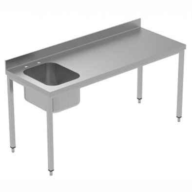 Electrolux Professional Özel Şef Çalışma Tezgahı, Tek Evyeli (solda), 100 Mm Sırtlı - 1800 Mm, Plus GTL1810SXE Electrolux Professional Özel Şef Çalışma Tezgahı, Tek Evyeli (solda), 100 Mm Sırtlı - 1800 Mm, Plus GTL1810SXE