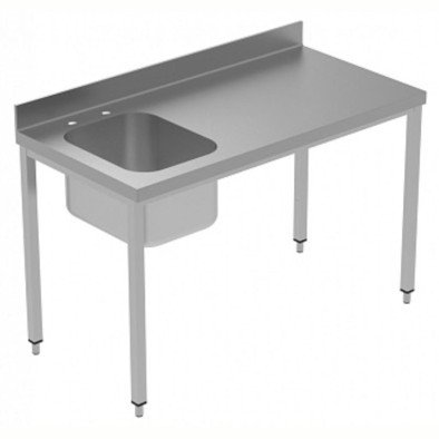 Electrolux Professional Özel Şef Çalışma Tezgahı, Tek Evyeli (solda), 100 Mm Sırtlı - 1400 Mm, Plus GTL1410SXE Electrolux Professional Özel Şef Çalışma Tezgahı, Tek Evyeli (solda), 100 Mm Sırtlı - 1400 Mm, Plus GTL1410SXE