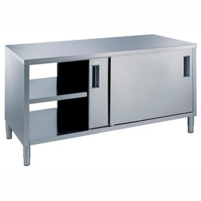 Electrolux Professional Pass-through Dolaplı Çalışma Tezgahı, 1 Raflı Ve 4 Kayar Kapılı, 1400mm MTND1400PN